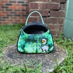 Llama Tie Dye Mini E Bowler Bag