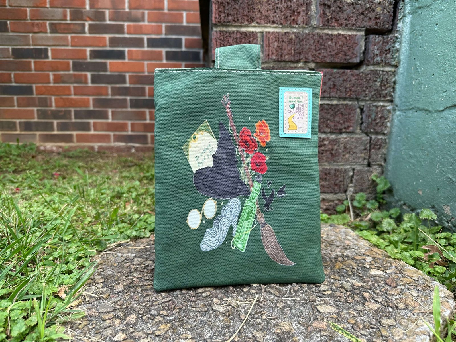 Green Witch Booksleeve with Snap Closure - Image 3